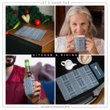 Blue Tribal Pattern Art