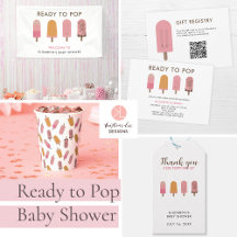 Ready to Pop Baby Shower Kawaii Popsicle