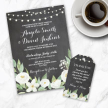 White Flowers Chalk Collection