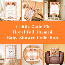 A Little Cutie Pie Floral Fall Themed Baby Shower