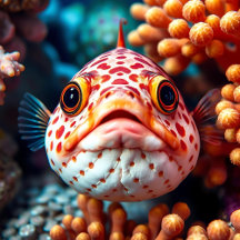 Cute Close Up Fish under the Ocean