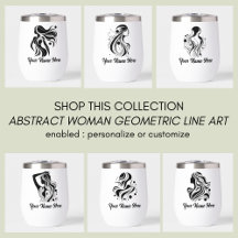 Abstract Woman Geometric Line Art Collection