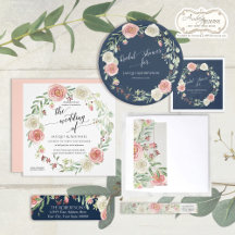 Floral Wedding   Blush Ivory Rose Eucalyptus Leaf