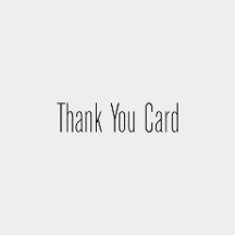 Thank You Card