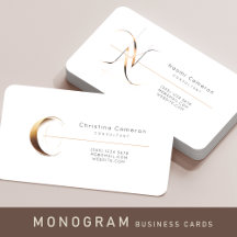Monogram Business Cards