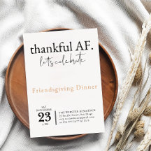 Thankful AF Friendsgiving 