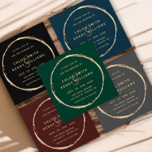 Rustic Gold Circle Ampersand Collection