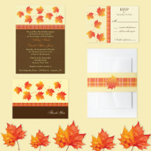 Autumn Maple Leaves Wedding Collection