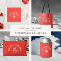 Toast On The Slopes Après Ski Club Retro Red