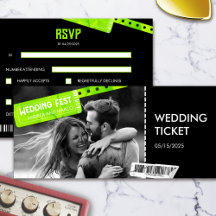 Rock and Roll Wedding Ticket
