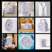 Shabby Chic Pink Roses Pattern