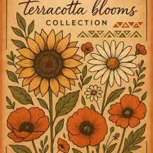 Terracotta Blooms Collection – Boho Floral & Geome