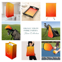 Orang and Yellow Ombre Geometric Design