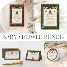 A Merry Little Baby Shower Teddy Bear Christmas