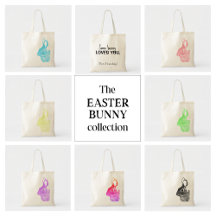 Easter Bunny Minimal Simple Stamped Gifts