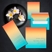 Mood Gradient Wedding Tropical Sky