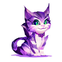 Cute Kawaii baby Cheshire cat kitten