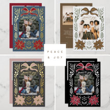 Peace and Joy Christmas Bow