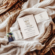 Champagne Pearl Bow Graduation