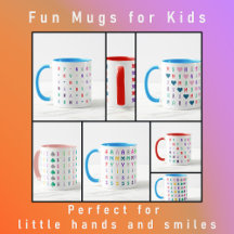 Personalized Colorful Kids Mugs