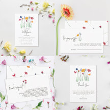 Little Wildflower Baby Girl Baby Shower Suite