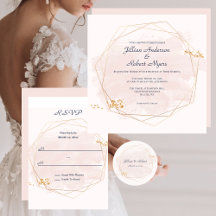 Blush Pink with Gold Wedding Collection