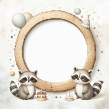 Raccoon Photo Frame - Birthday collection