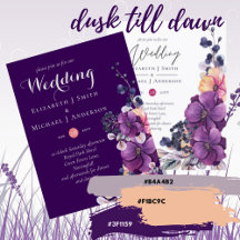 Purple Orange Wedding Suite