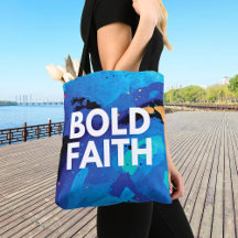 Abstract Blue Bold Faith