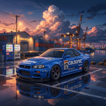 JDM JTCC Car Anime Style