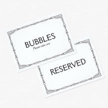 Black and White Art Deco Style Wedding Sign