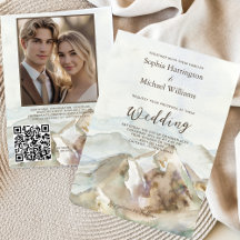 Whispers of the Mountains Watercolor Wedding Suite