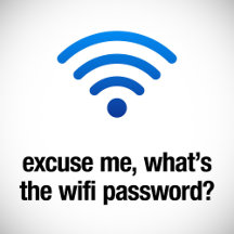 excuse me, what's the wifi password?