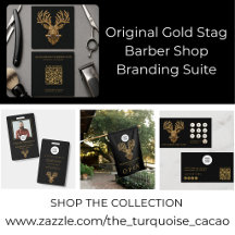 Original Gold Stag Barber Shop Branding Suite