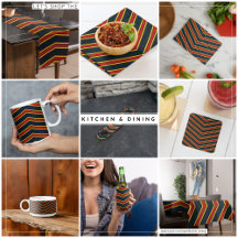 Blue and Red Chevron Stripes