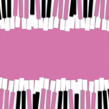 Pink and Black Piano Keys