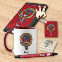 Clan Rose Tartan and Crest Collection