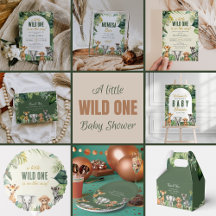 Little Wild One Safari Baby Shower Suite