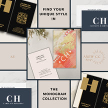 Monogrammed Business Card Templates
