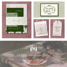 Classic Contemporary Vintage Garden Wedding Suite