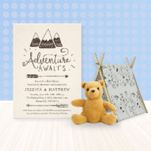 Adventure Awaits! Baby Shower Invitation Set