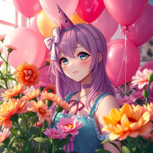 Anime Girl Birthday Party Collection 