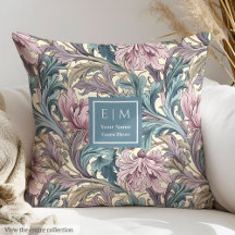 Classic William Morris pimplernel floral pillows
