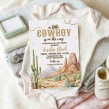 Western Cowboy Baby Shower Collection 