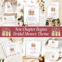 New Chapter Begins Wildflower Bridal Shower
