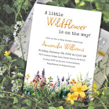 Little Wildflower Boho Garden Floral Baby Shower