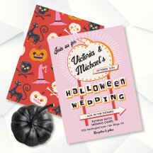 Halloween Sign Wedding Mod Retro