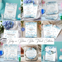 Baby in Bloom Blue Floral Collection