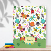 Cute Colorful Spring Insects Pattern for Kids