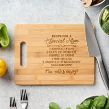 Special Recipe Etched Wood Cutting Boards